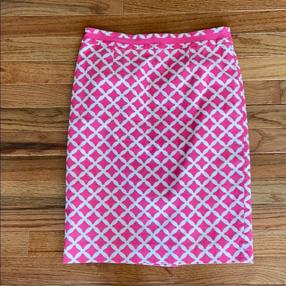 Boden Dresses & Skirts - Boden Pink/white Pencil Skirt